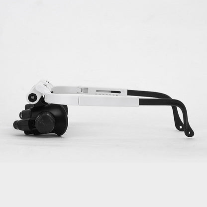 Adjustable LED enlargement glasses with 8x, 15x and 23x enlargement for hobbies and precision work 3