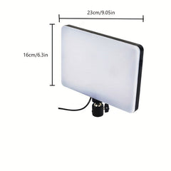 Adjustable LED light stand for photography and video - 1.1 m height, robust aluminum tripod with lamp 2