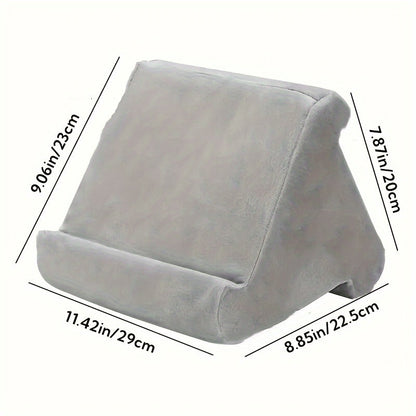 Adjustable tablet handler with soft fabric design for iPad and tablets - perfect for reading and filming 3
