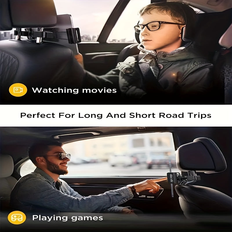 Adjustable tablet holder for the car transfer - fits 5 to 14 devices, secure and versatile tablet stand for the trip 3