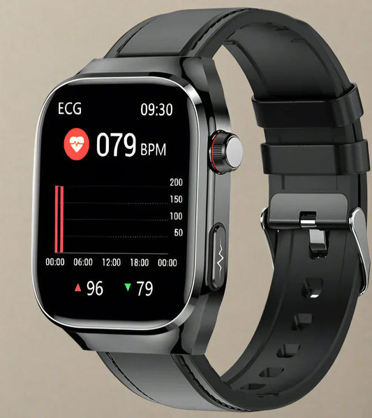 Advanced Health Smartwatch with EKG, blood sugar monitoring, 2.04-inch amoled display-water-density fitness tracker 0