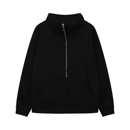 Emma | Winter Half Zip Sweat Shirt-1