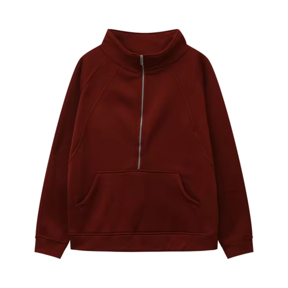 Emma | Winter Half Zip Sweat Shirt-4