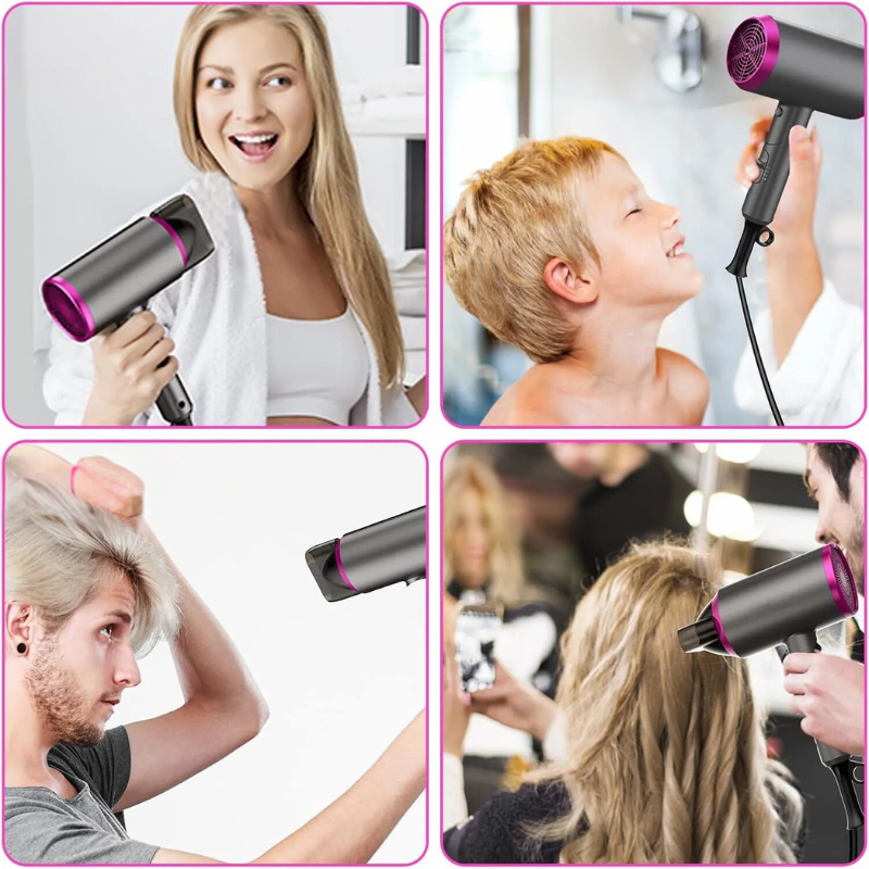 AirFlow Pro - Compact Hair Dryer with Diffuser and Concentrator 2