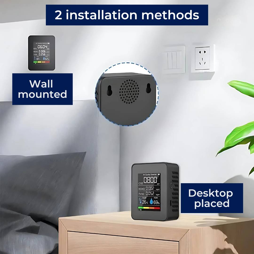 AirSense Pro CO2 Carbon Dioxide Monitor Air Quality Detector | Real-Time Alerts - Air Quality Monitor - for Clean Air 3
