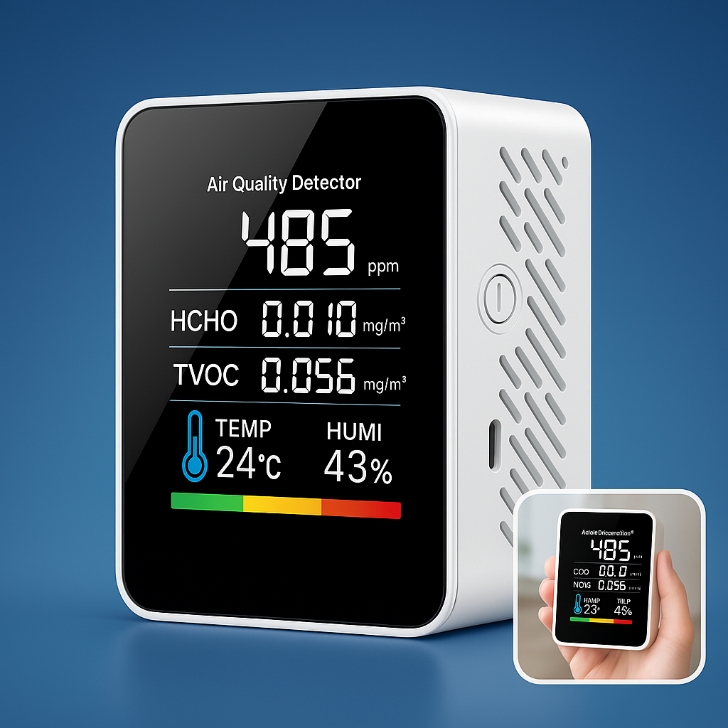 AirSense Pro CO2 Carbon Dioxide Monitor Air Quality Detector | Real-Time Alerts - Air Quality Monitor - for Clean Air 6