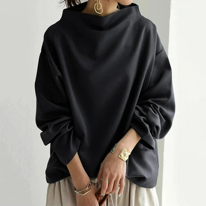 Aleah | Women's Fashionable Turtleneck Sweater | Black 1