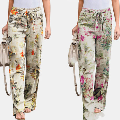 REINA | Stylish Leisure Pants Flowerprint-6