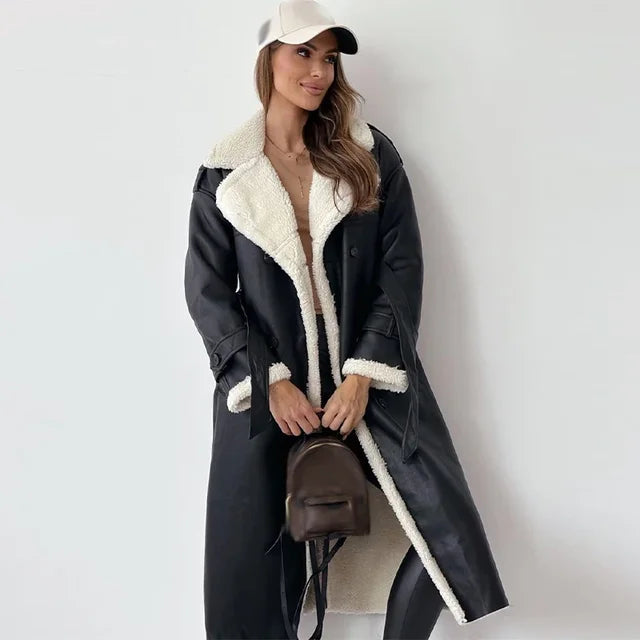 Alwinaal | Women's Button Down Long Down Coat | Warm 2