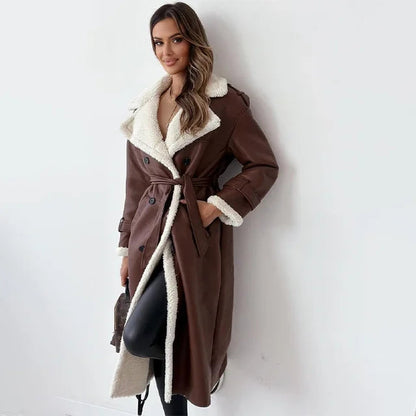 Alwinaal | Women's Button Down Long Down Coat | Warm 4