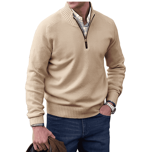 Andrew | Men's Quarter-Zip Knit Pullover 0