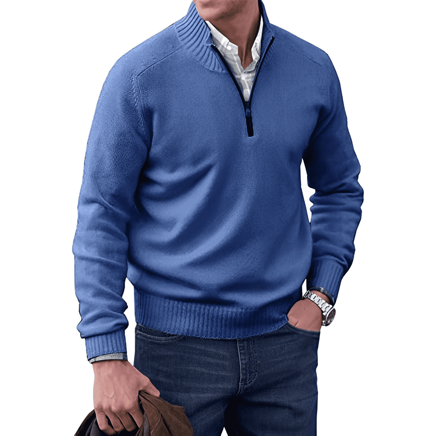 Andrew | Men's Quarter-Zip Knit Pullover 1