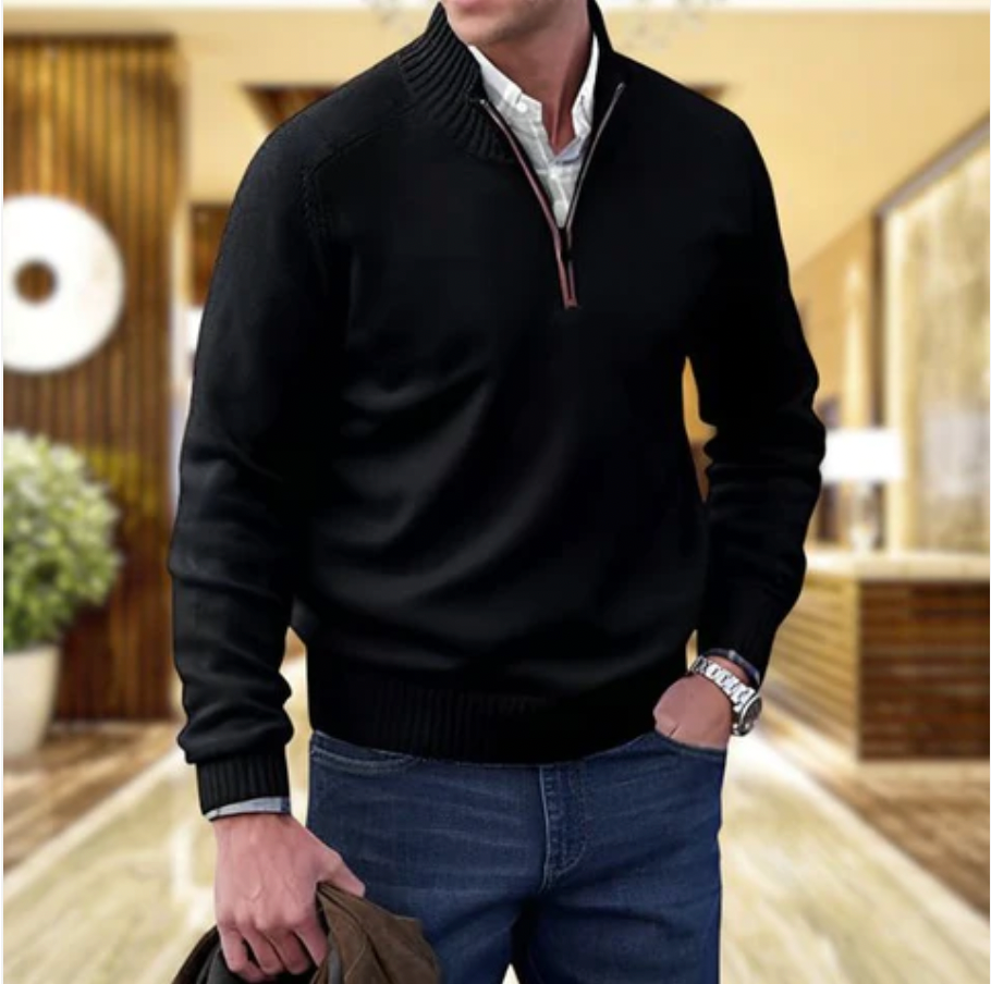 Andrew | Men's Quarter-Zip Knit Pullover 3
