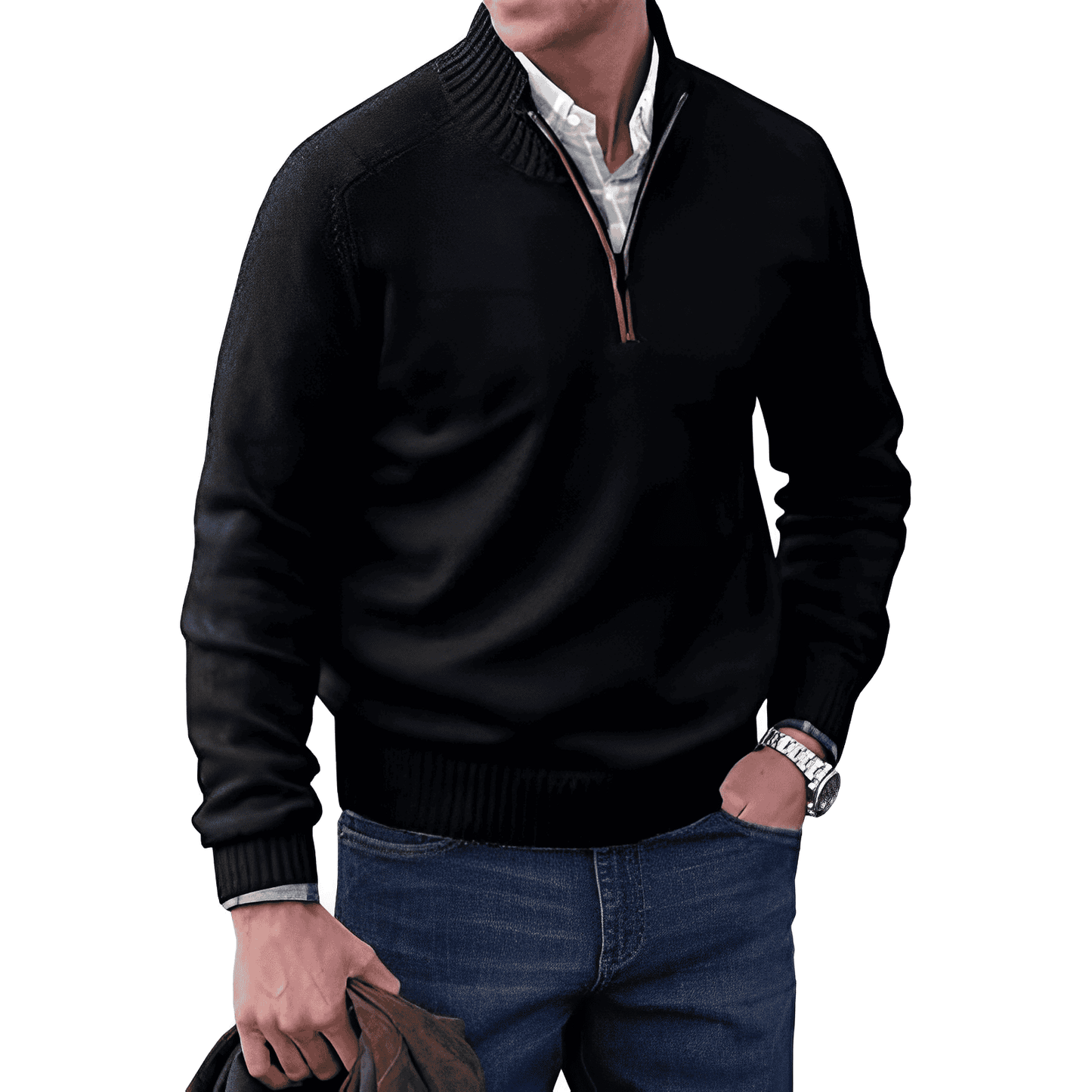 Andrew | Men's Quarter-Zip Knit Pullover 6