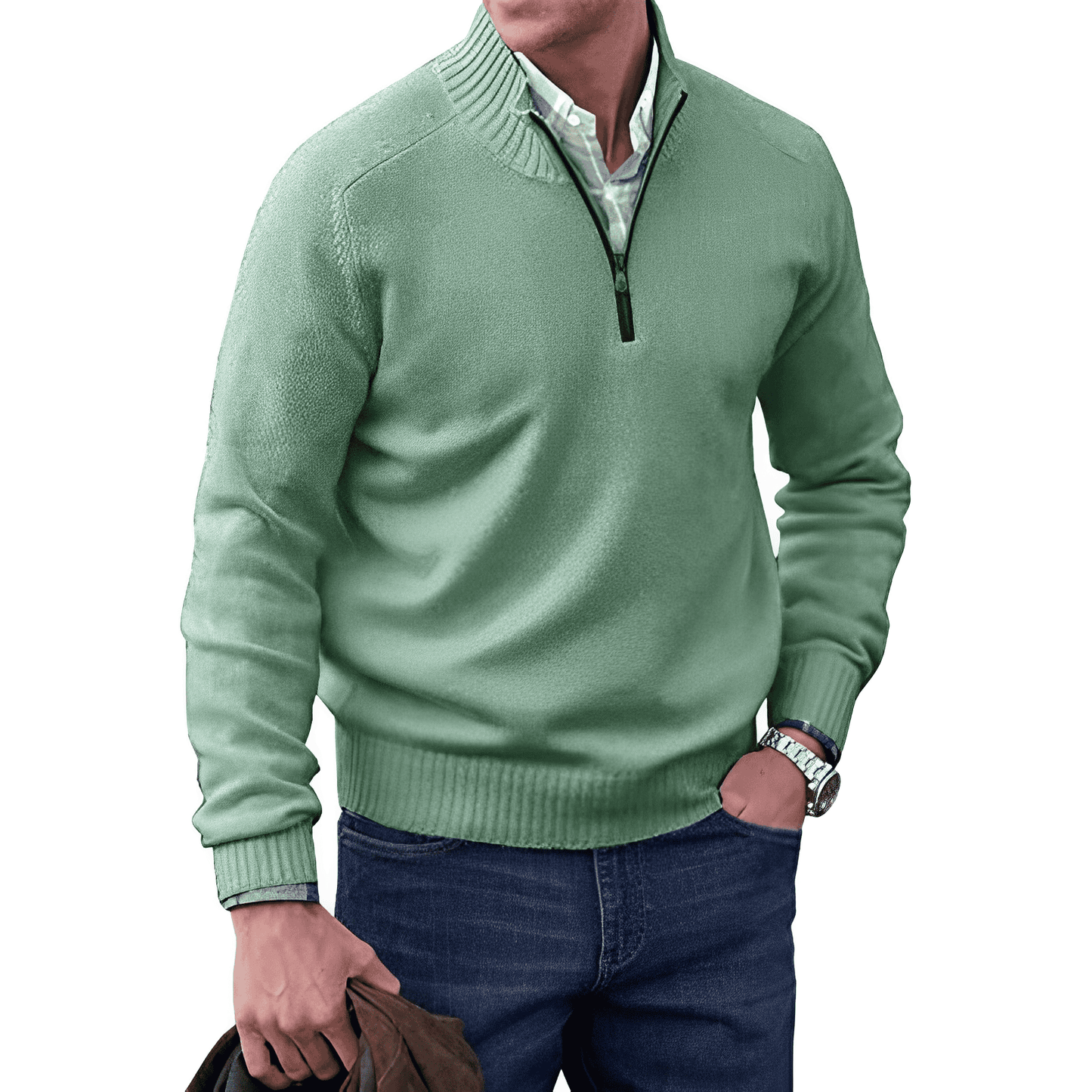 Andrew | Men's Quarter-Zip Knit Pullover 7
