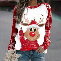 Aneeqa | Modern Reindeer Christmas Sweater for Women | Festive 1