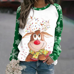 Aneeqa | Modern Reindeer Christmas Sweater for Women | Festive 2