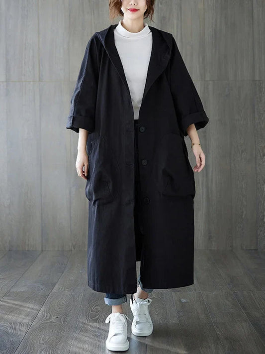 Anselmia | Women's Hooded Trench Coat 0