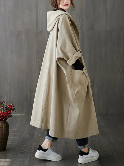 Anselmia | Women's Hooded Trench Coat 2