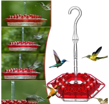 Ant Proof Hummingbird Feeder Outdoor Hanging Perch 4