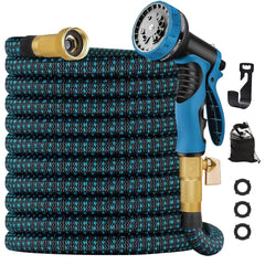 AquaFlex | Adjustable Lightweight Garden Hose with Multi-Pattern Spray Nozzle 3