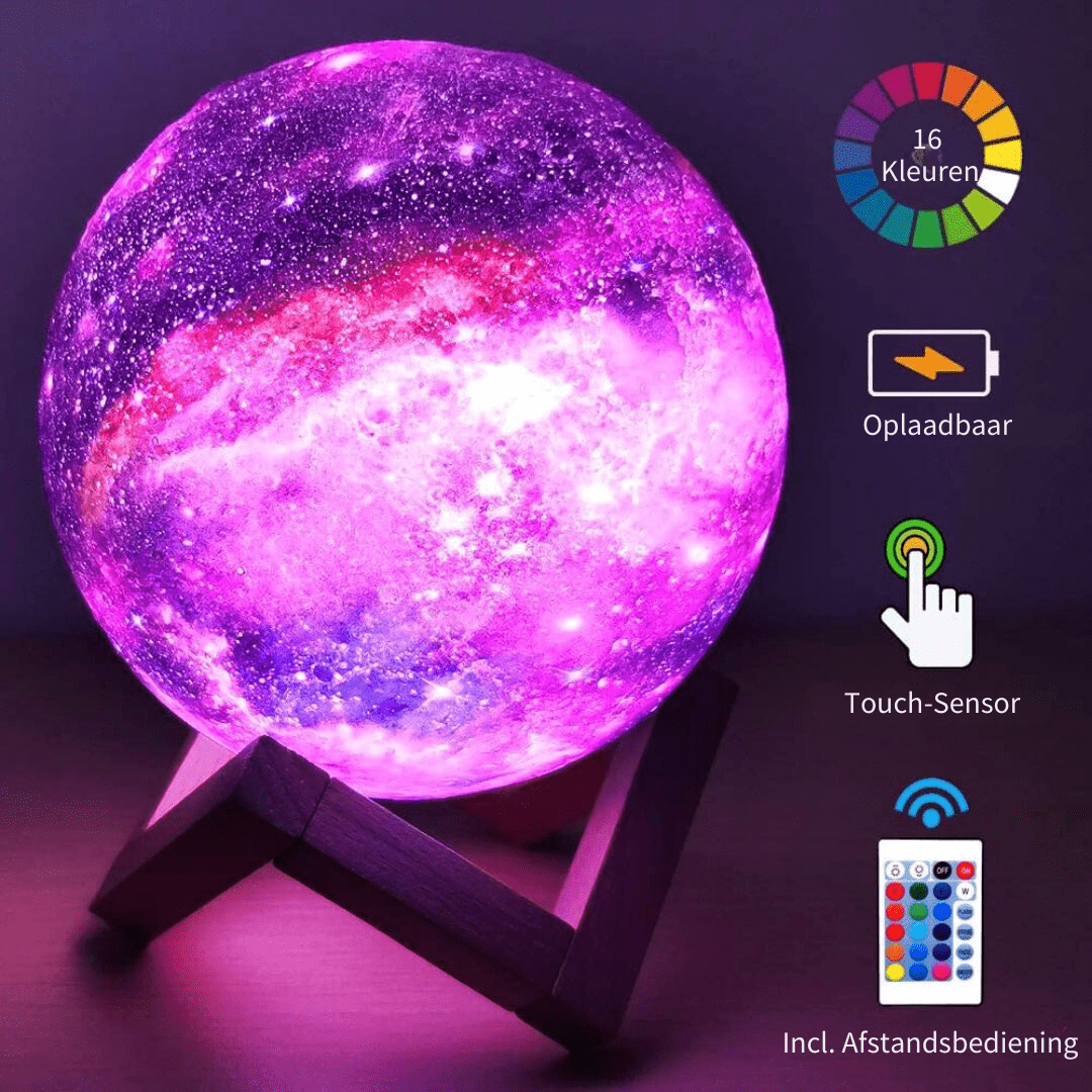 Asteria | Wireless 3D Moon Lamp 1