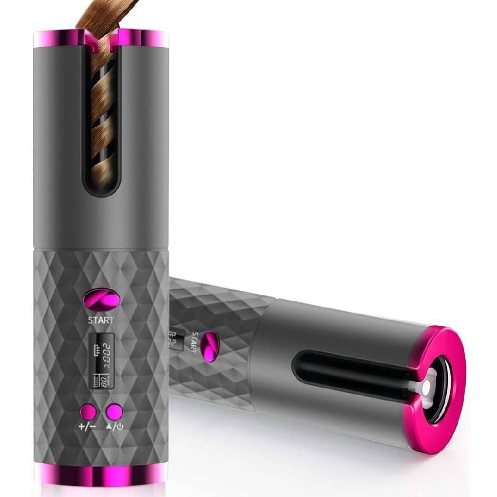 Cordless Tourmaline Ceramic Barrel Auto Hair Curler-4