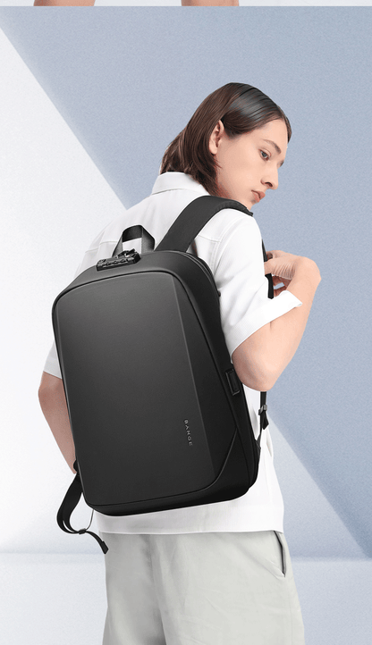 BANGE Anti-Theft Hard Shell Backpack with TSA Lock and USB Port 3