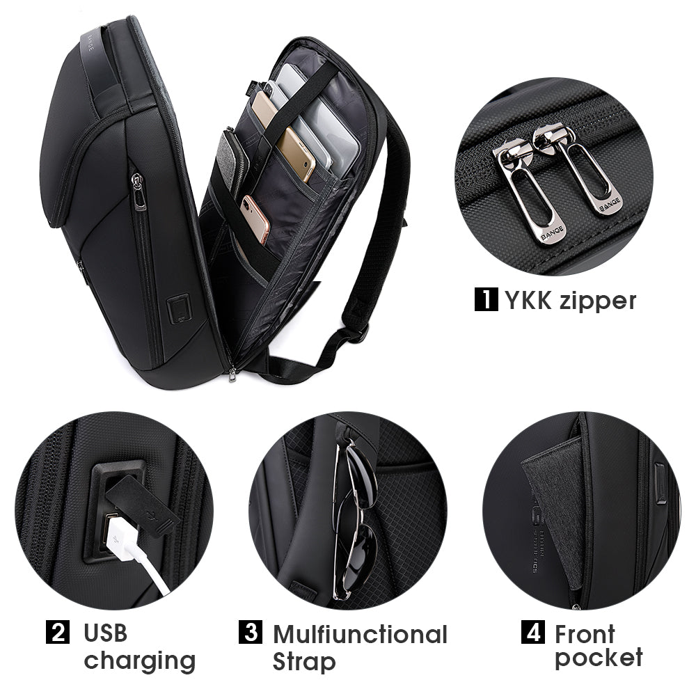 BANGE BUSINESS 15.6 INCH LAPTOP BACKPACK FOR MEN AND WOMEN 4