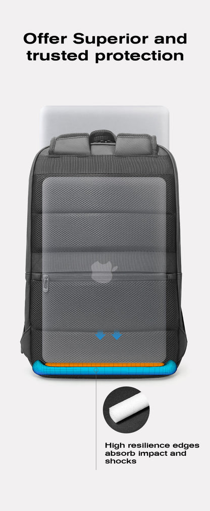 BANGE Bestseller: Slim, waterproof 15.6-inch laptop backpack for business and school 7