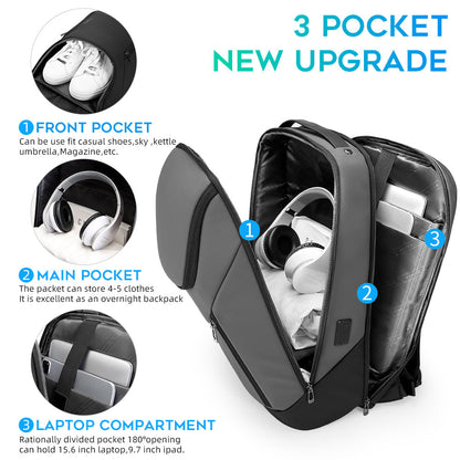BANGE Business Waterproof Backpack Suitable for 15.6 inch Laptop Backpack with USB Charging 8