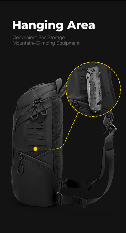 BANGE Essential Men's Outdoor Waterproof Sling Bag 2