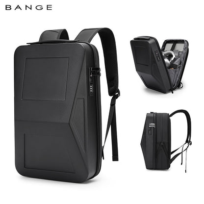 BANGE Expandable Anti-Theft Hard Shell Backpack with USB Port and Organizer 1
