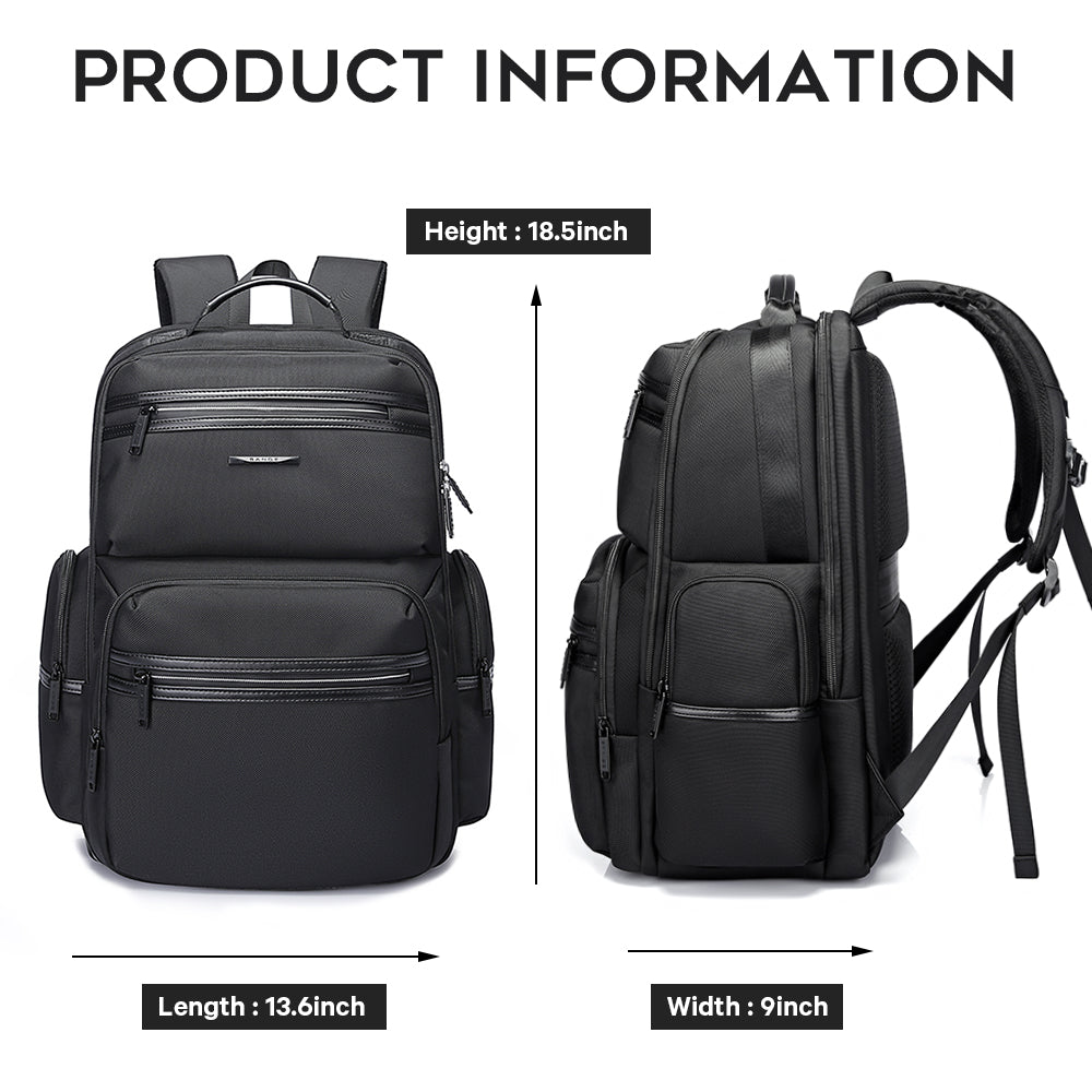 BANGE Laptop Backpack for Men, Business Travel Backpacks with USB Charging Port, Weekender Carry-on Backpack 3