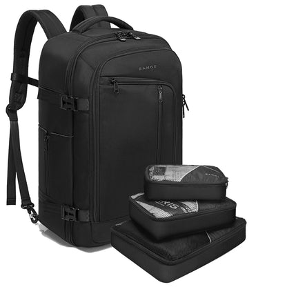 BANGE Men's 40-Liter Travel Backpack, FAA Flight-Approved Weekender Bag (3-Compartment Backpack) 1