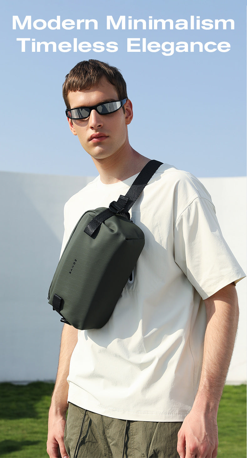 BANGE Minimalist Waterproof Urban Crossbody Shoulder Bag for Commuting/Travel 1