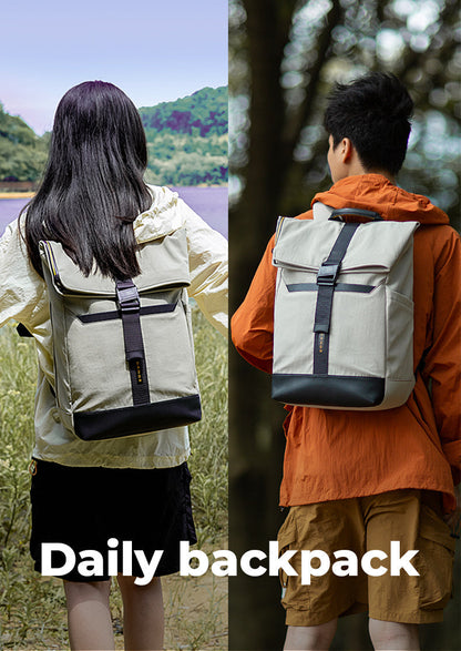 BANGE NEWS Waterproof, lightweight roll-top backpack for the way to school 3