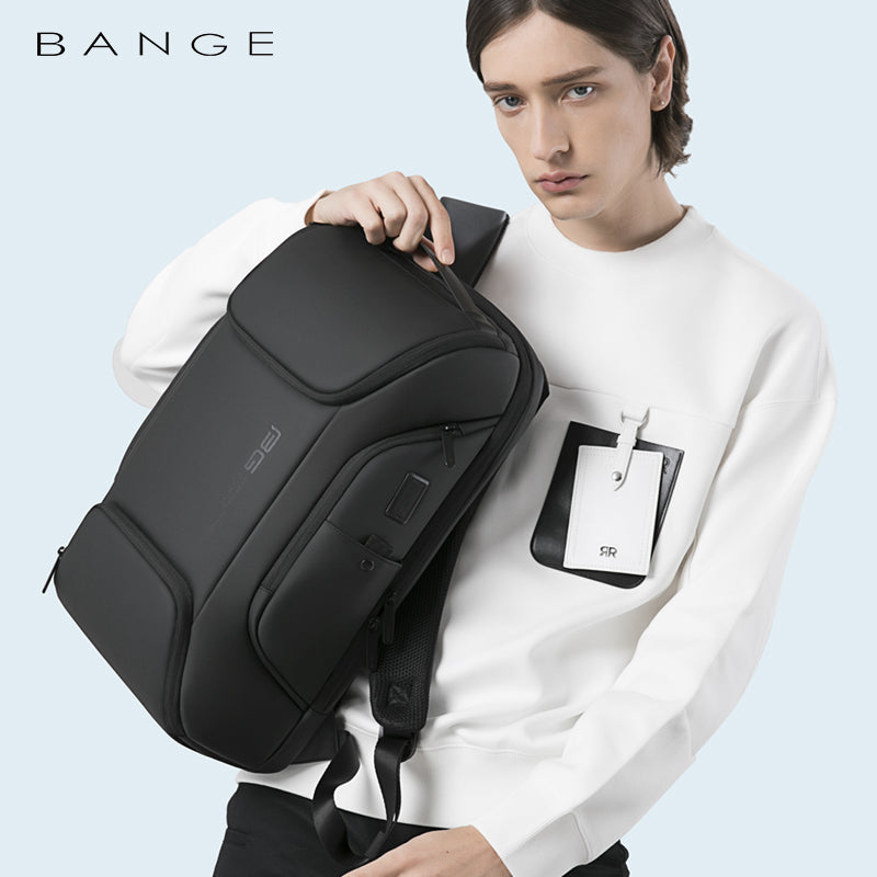 BANGE New USB Charging Port Fits 15.6 Inch Laptop Backpack for Men 1