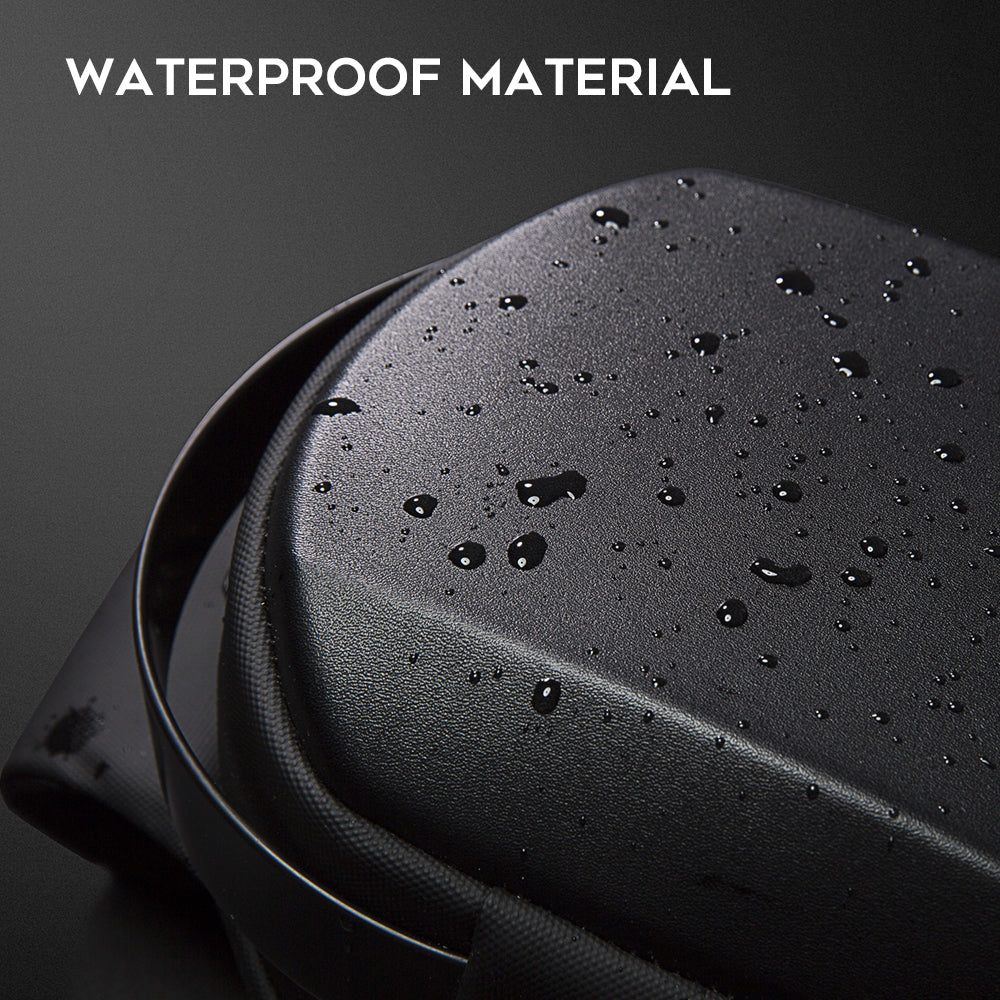 BANGE Sling Bag Waterproof Shell Crossbody Bag Backpack for Men with USB Charging Port 4