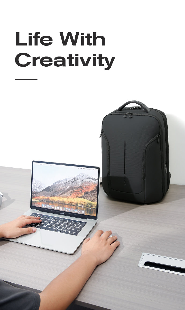 BANGE Stylish Waterproof Urban Commuter Laptop Backpack USB Port & 15.6-inch Laptop 1