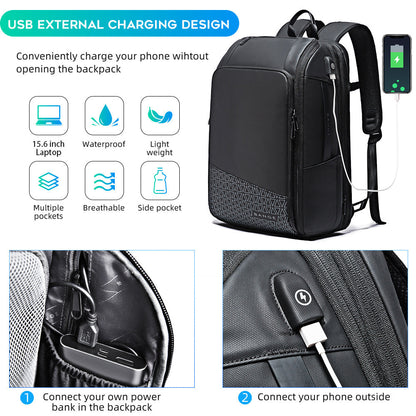 BANGE Travel Backpacks, Weekender Carry-On Backpack, Waterproof Men's Business Laptop Backpack for 15.6 inches 4