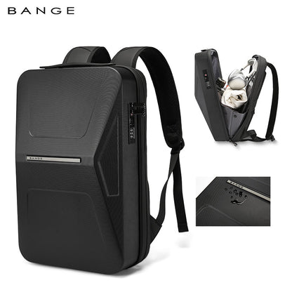 BANGE Waterproof Hardshell Backpack with TSA Lock for Business and Commuters 1