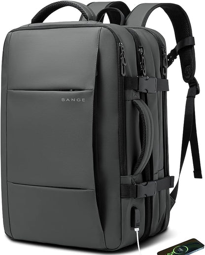 BANGE Weekender Carry-On Backpack, 45L Expandable Travel Backpack for Airplanes, Convertible Backpack Briefcase for Travel, Water-Resistant 17.3" Laptop Backpack for Men and Women… 8