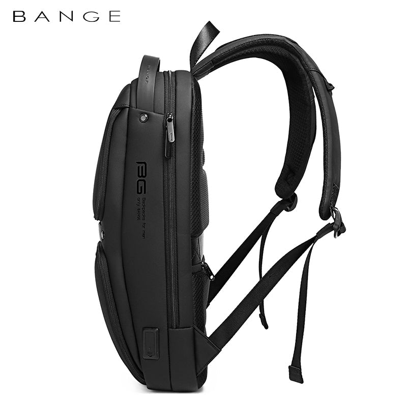 BANGE fashionable slim waterproof laptop backpack for men, fits 15.6 inches 2