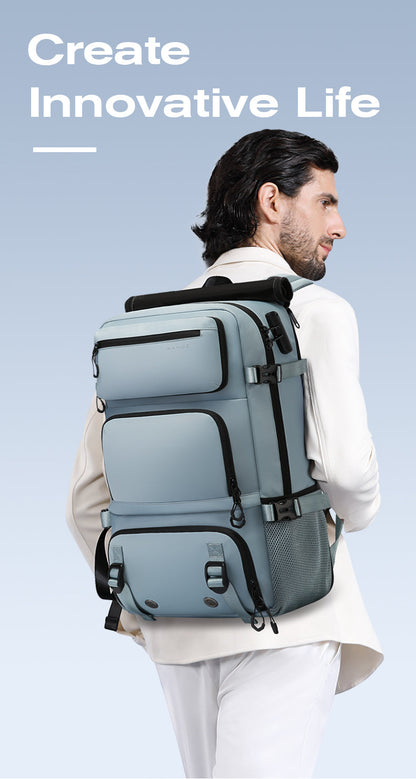 BANGE multifunctional travel backpack with removable anti-theft protection and shoe compartments 4