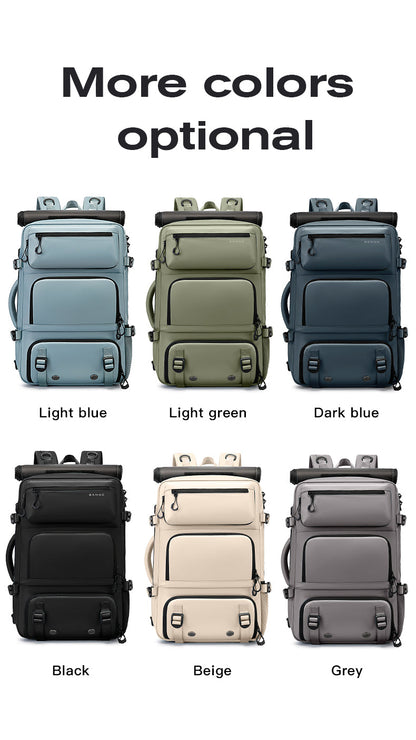 BANGE multifunctional travel backpack with removable anti-theft protection and shoe compartments 5