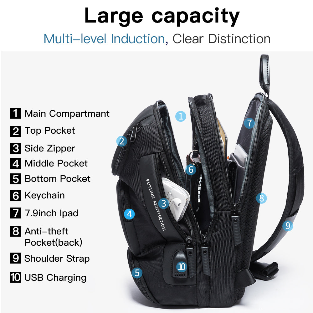Bange Fashion Anti-Theft Sling Backpack for Men or Women 3