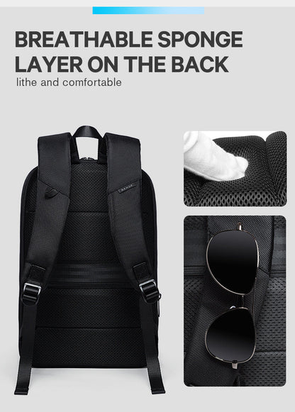 Bange Laptop Backpack 15 inch Super Slim Extension Men's Anti-theft Backpack 8