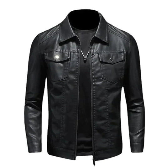 Bernardo | Men's Classic Motorcycle Jacket | Black 0