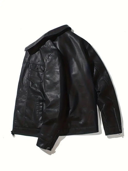Bernardo | Men's Classic Motorcycle Jacket | Black 2